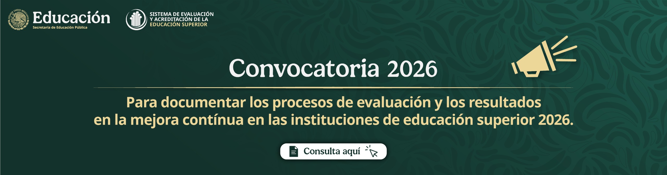 Convocatoria Autoevaluación Institucional 2026